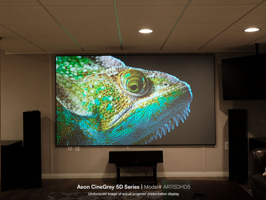 115" Aeon CineGrey 5D Ambient Light Rejecting EDGE FREE® Projection Screen | Model# AR115DHD5