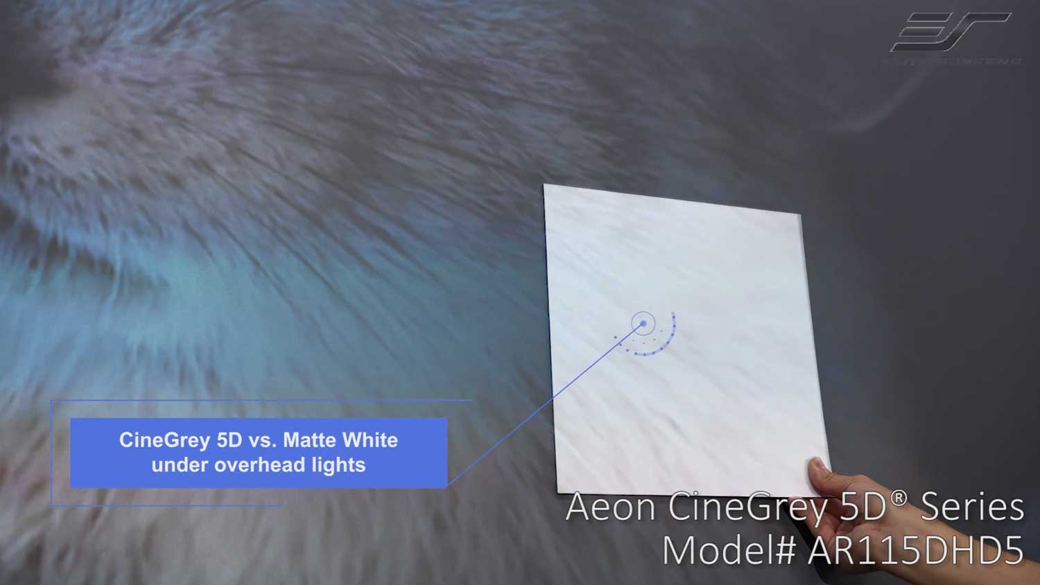 115" Aeon CineGrey 5D Ambient Light Rejecting EDGE FREE Projection Screen