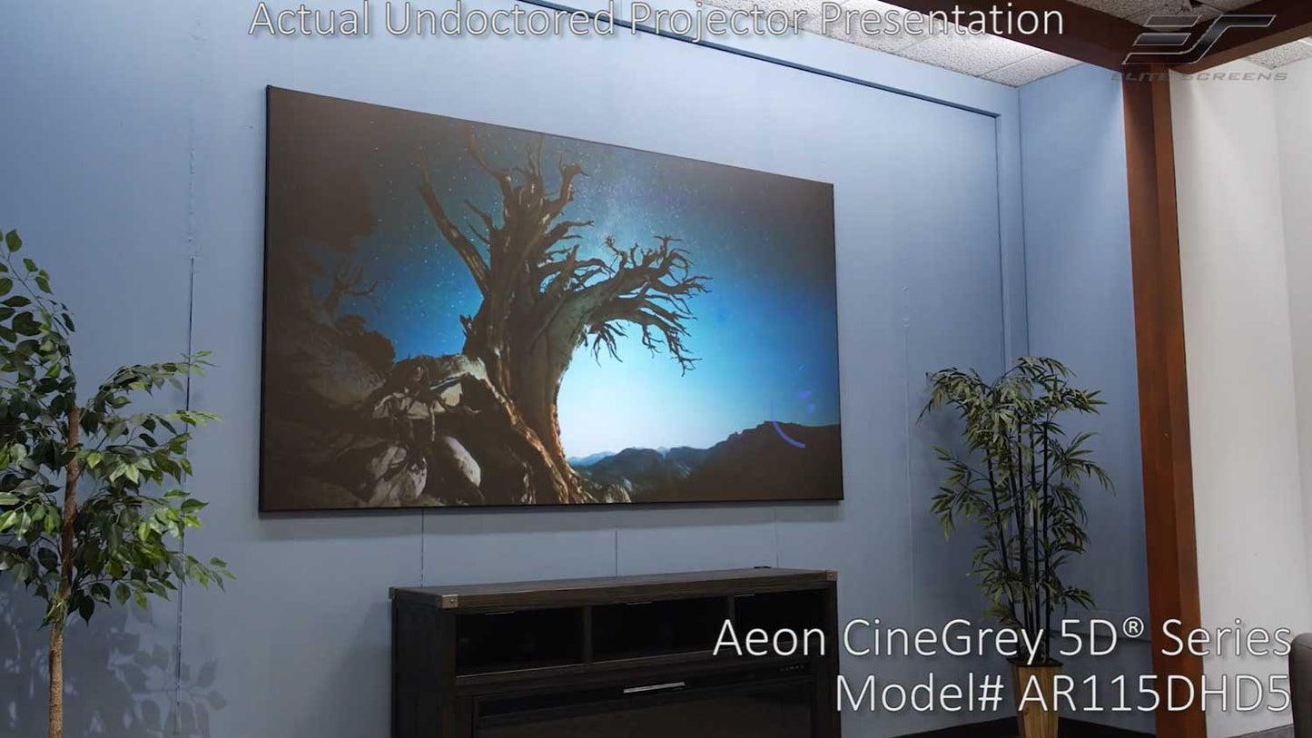 115" Aeon CineGrey 5D Ambient Light Rejecting EDGE FREE Projection Screen