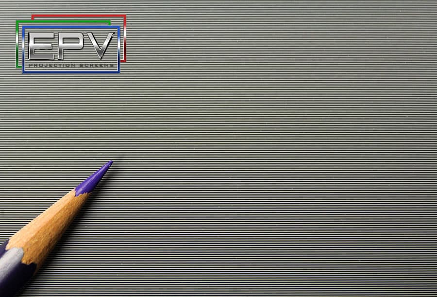 Pencil with purple cap on a textured gray surface, featuring the EPV logo in the corner.