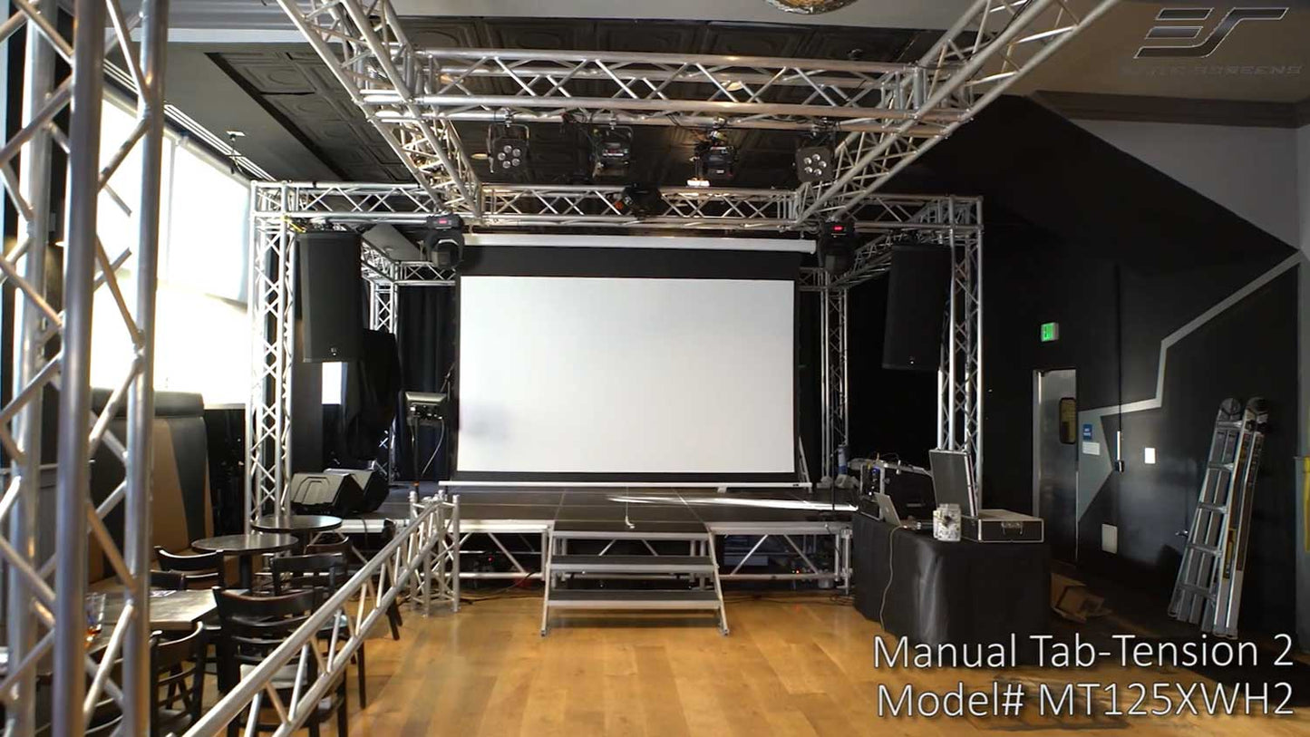 125" Manual Tab-Tension 2 Manual Pull-down Projection Screen