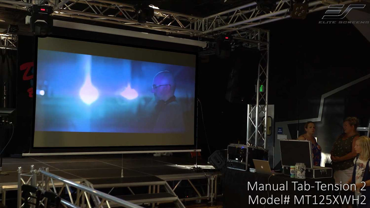 125" Manual Tab-Tension 2 Manual Pull-down Projection Screen