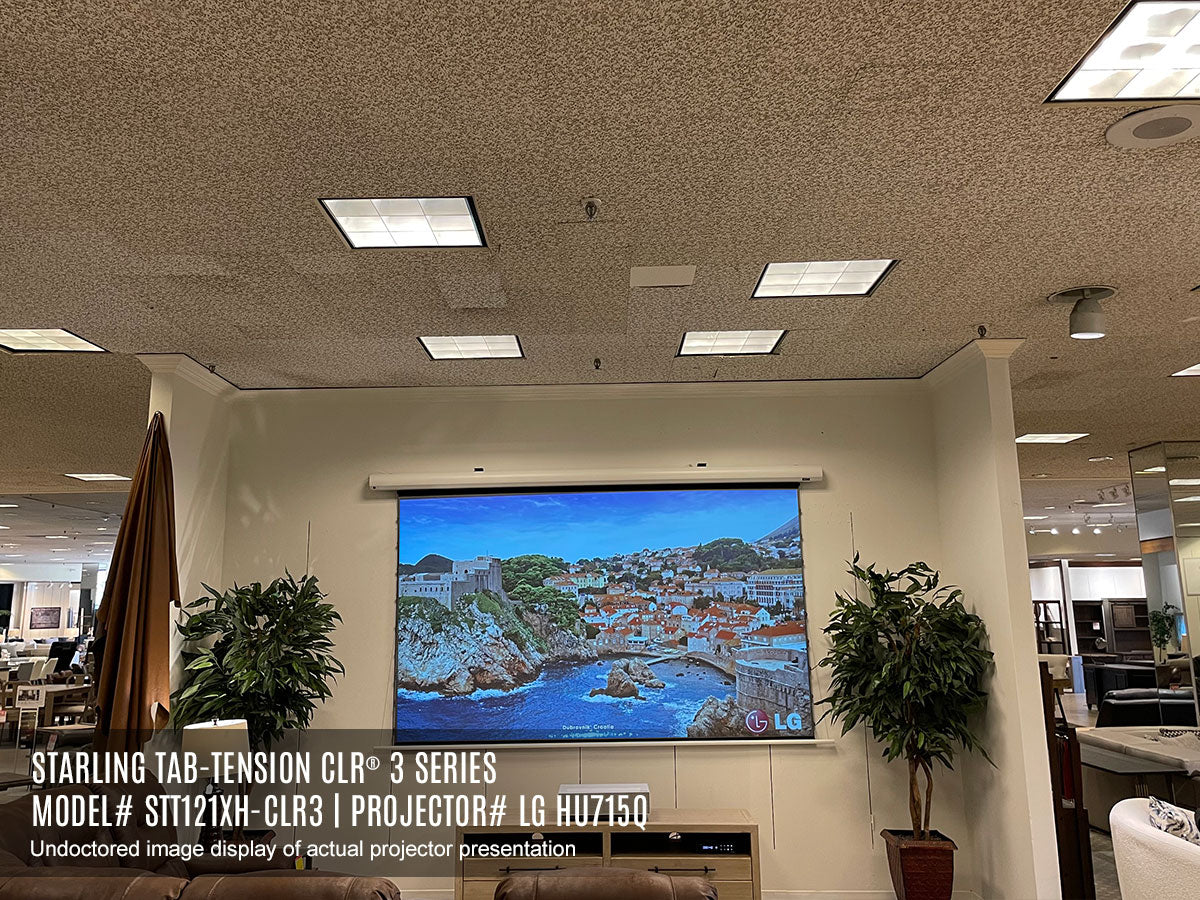 Starling Tab-Tension CLR 3 CLR electric retractable projection screen
