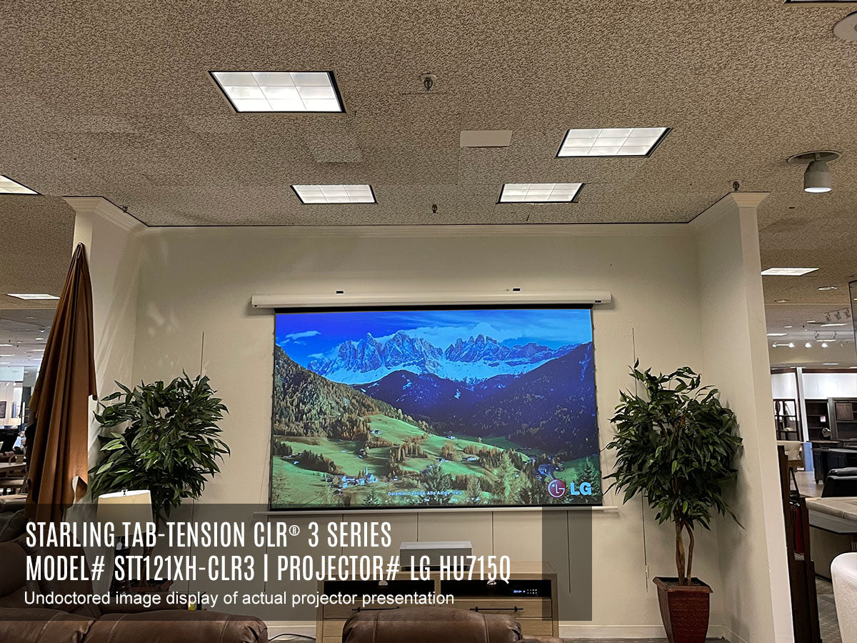 Starling Tab-Tension CLR 3 CLR electric retractable projection screen