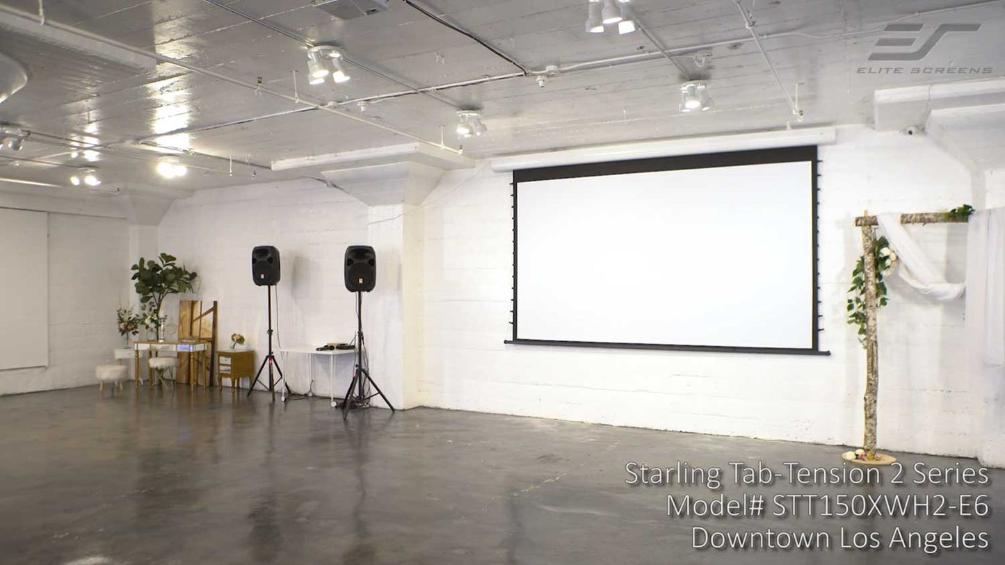 150" Starling Tab-Tension 2 Electric Projection Screen at Photography Studio