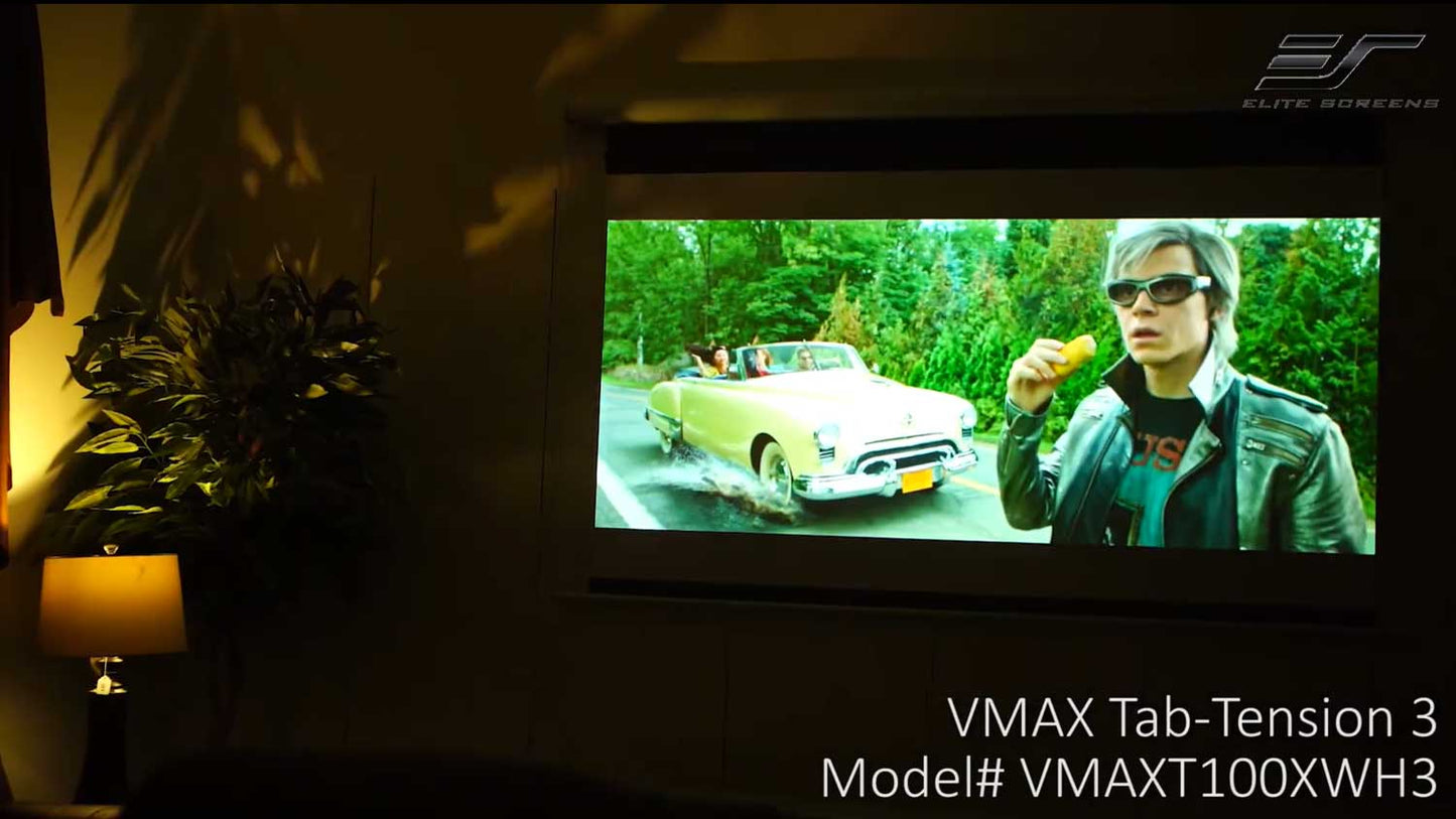 100" VMAX Tab-Tension 3 ISF Certified Electric / Motorized Projection Screen