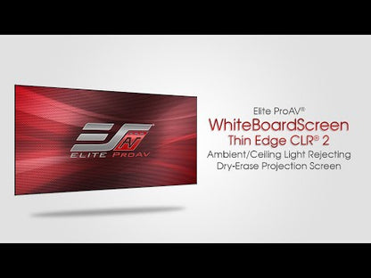 [EliteProAV] WhiteBoardScreen Thin Edge CLR® 2 Series