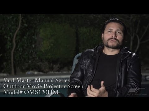 YardMaster Manual All-Weather Projection Screen - Customer Testimonial - Downey, CA
