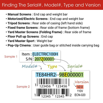 [Elite Screens] Yardmaster Series (E-Type) Locking Pins