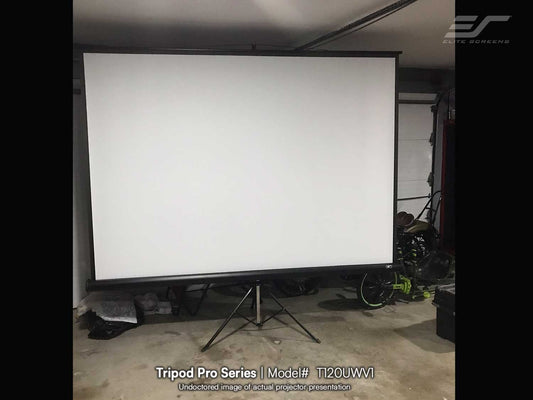 120" Tripod Pro Upscale Portable Tripod Projection Screen | Home Theater