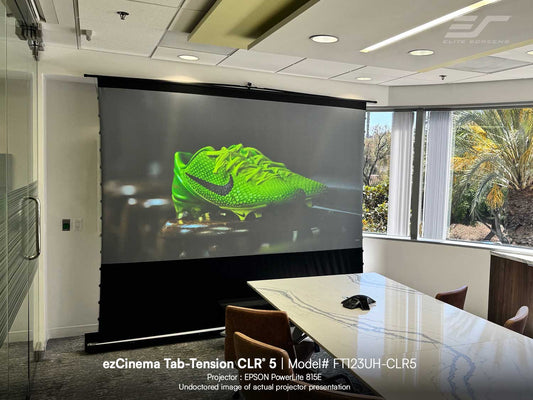 123″ ezCinema Tab-Tension CLR 5 Portable CLR / ALR Projector Screen | Meeting Room & Board Room