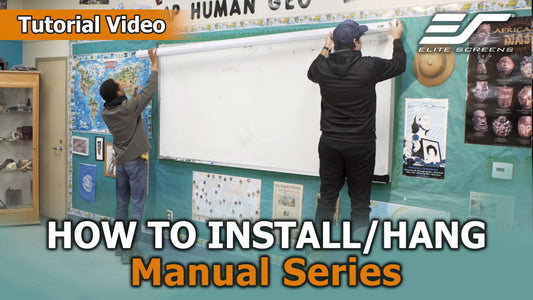 New Video 📽️How to Install Elite Screens Manual Series  Step by Step Wall Mount Tutorial