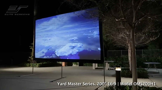 200" Yard Master Portable Outdoor Screen | Pool Movie Night