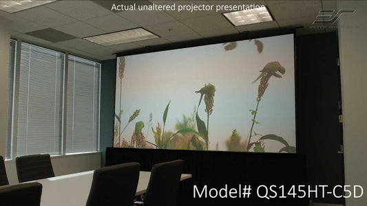 QuickStand 5-Second Tension CineGrey 5D® Large Ceiling Ambient Light Rejecting Pull-Up Projector Screen | Meeting Room & Board Room