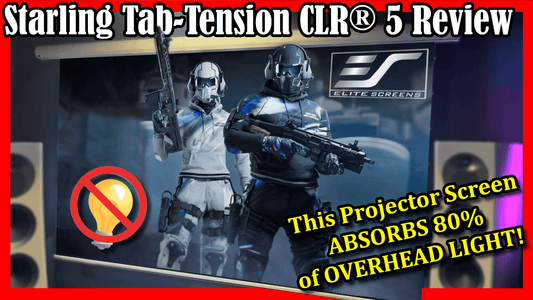 New Video 📽️Starling CLR® 5 Review | This Screen Rejects 80% of Overhead Light!