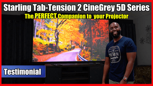 Elite Screens Starling Tab-Tension 2 CineGrey 5D—Real-World Test & Wireless USB Trigger Overview