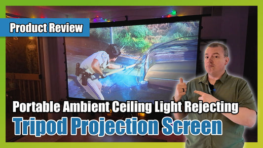 New Video 📽️Elite Screens Tripod Tab-Tension CineGrey 5D Review | Best Portable ALR Screen?