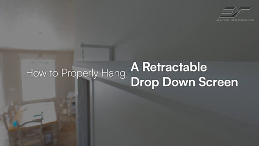 New Video 📽️How to properly hang a retractable drop down screen