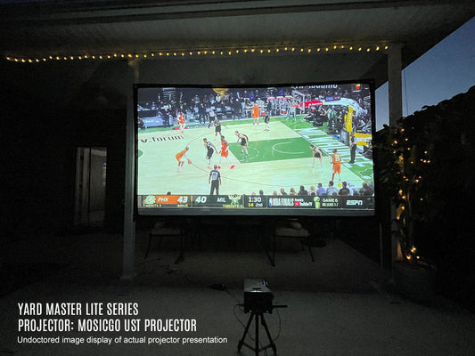 Yard Master Lite Outdoor Light Weight Portable Projection Screen | Backyard