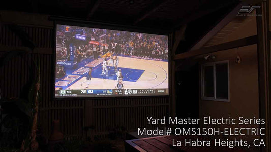 150" Yard Master Electric Outdoor Movie Projector Screen