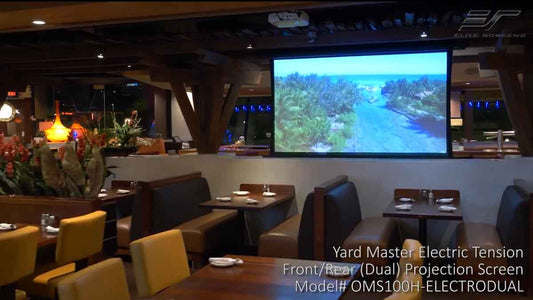 100" Yard Master Electric Tension Series with 2-way Projection Material