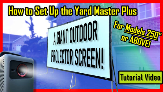 New Video 📽️Elite Screens Yard Master Plus 250" Installation Guide | Outdoor Projector Screen