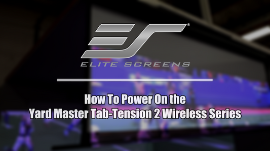 New Video 📽️How to Power On the Yard Master Tab Tension 2 Wireless  Elite Screens