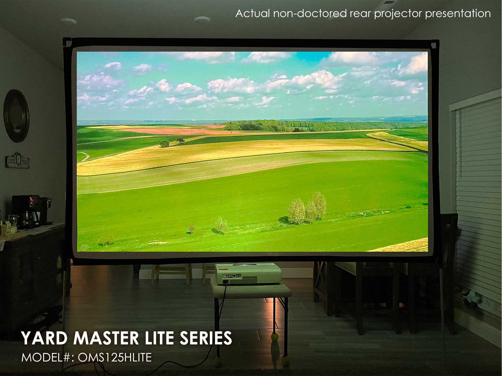 Yard Master Lite Outdoor Light Weight Portable Rear Projection Screen ...
