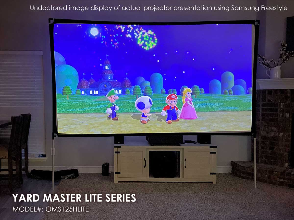 Yard Master Lite Outdoor Light Weight Portable Projection Screen | Liv ...