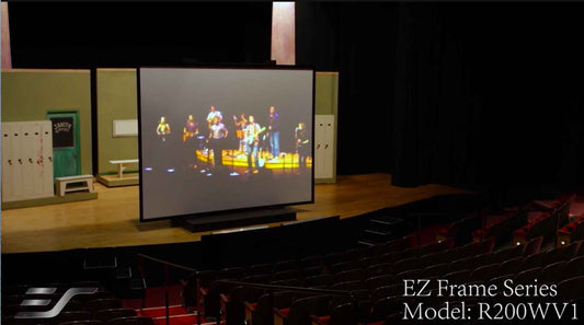 200" ezFrame Fixed Frame Projector Screen at The Laguna Playhouse