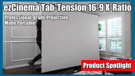 New Video 📽️New ezCinema Tab Tension X Ratio  Professional Portable Projection