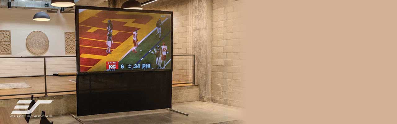 Light-On | Folding-Frame Portable Projection Screens