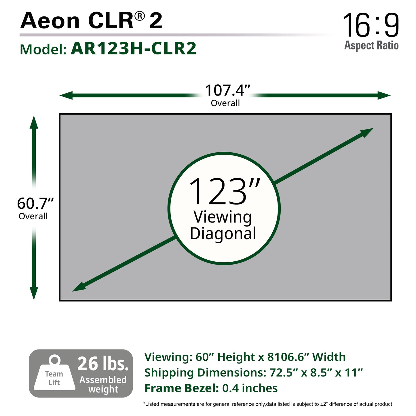[Elite Screens] Aeon CLR 2 Series