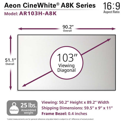 [Elite Screens] Aeon CineWhite A8K Series