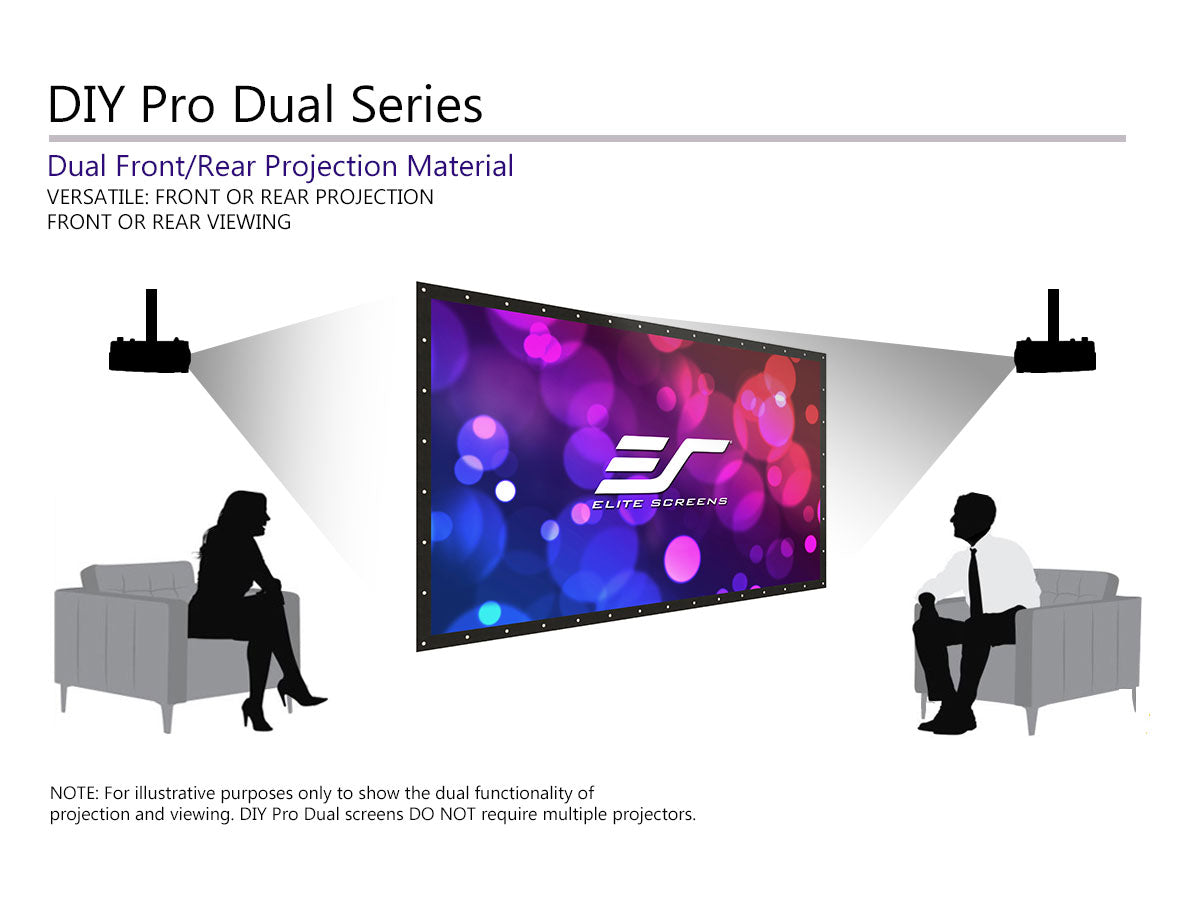 [Elite Screens] DIY Pro Dual Series - WraithVeil® Dual Material