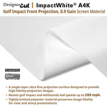[Elite Screens] Designer Cut ImpactWhite A4K Series 6.6'x12' | DIY Screen