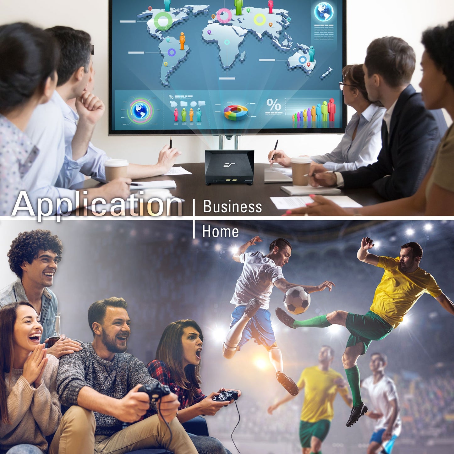 MosicGO 3-in-1 Portable Ultra Short Throw Projector + 58" Outdoor Screen