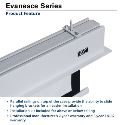 Evancesce Series product feature with parallel railings on a white background