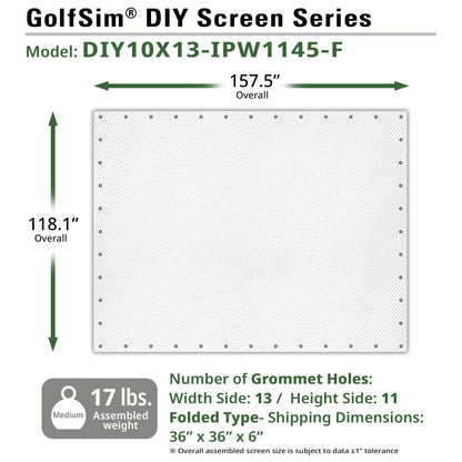 [Elite Screens] GolfSim DIY Screen Series - ImpactWhite 1145