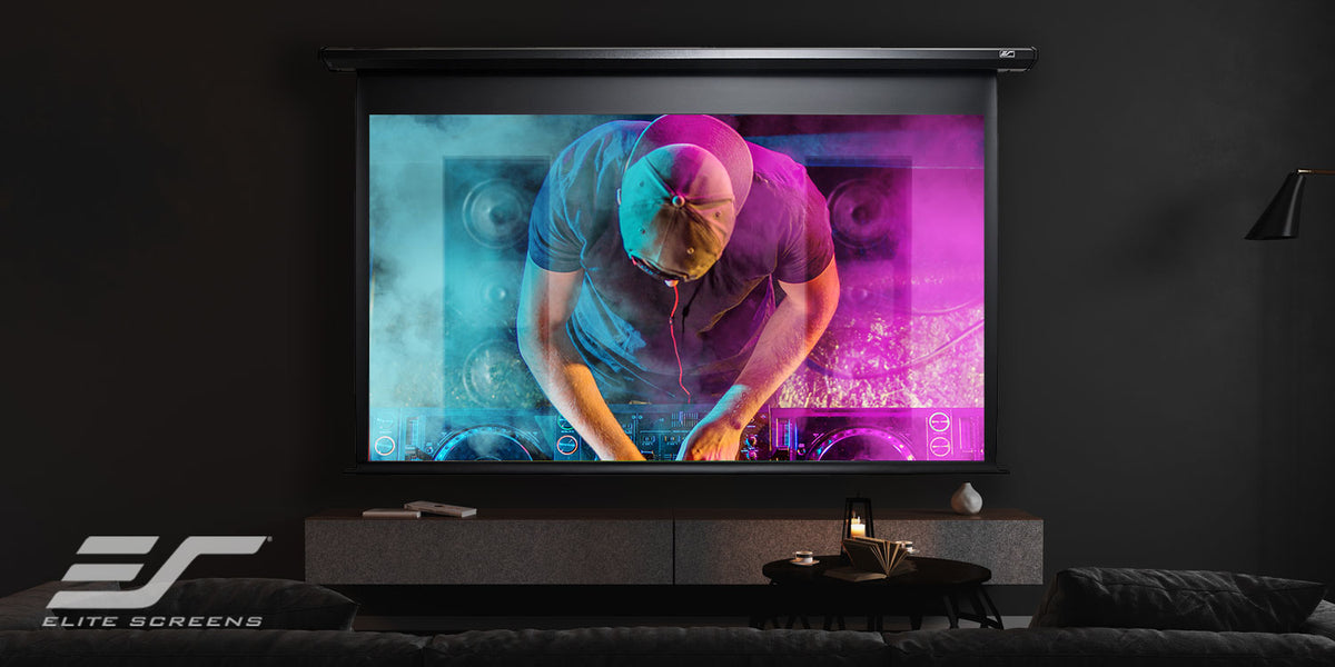 Acoustically Transparent Retractable Rising Screen Shop Transparent Sound Screens Now – Shop Elite Screens