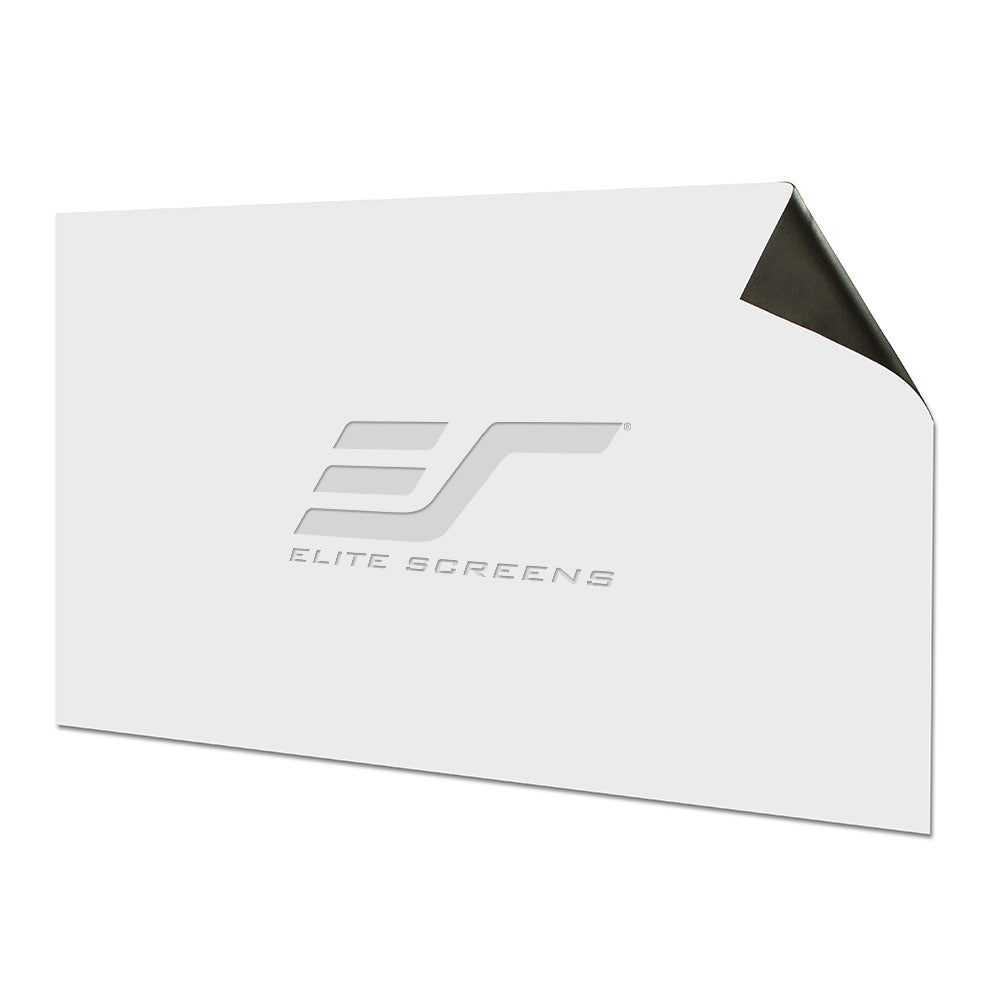White screen protector with Elite Screens logo on a white background