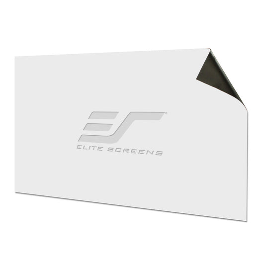 White screen protector with Elite Screens logo on a white background