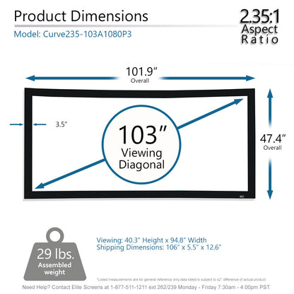 Diagram of a screen with dimensions and specifications on a white background