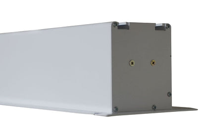 Metal bracket with screws on a white background
