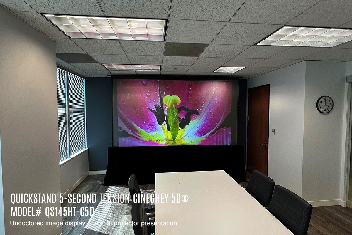 Elite Screens] QuickStand 5-Second Tension Series - CineGrey 5D