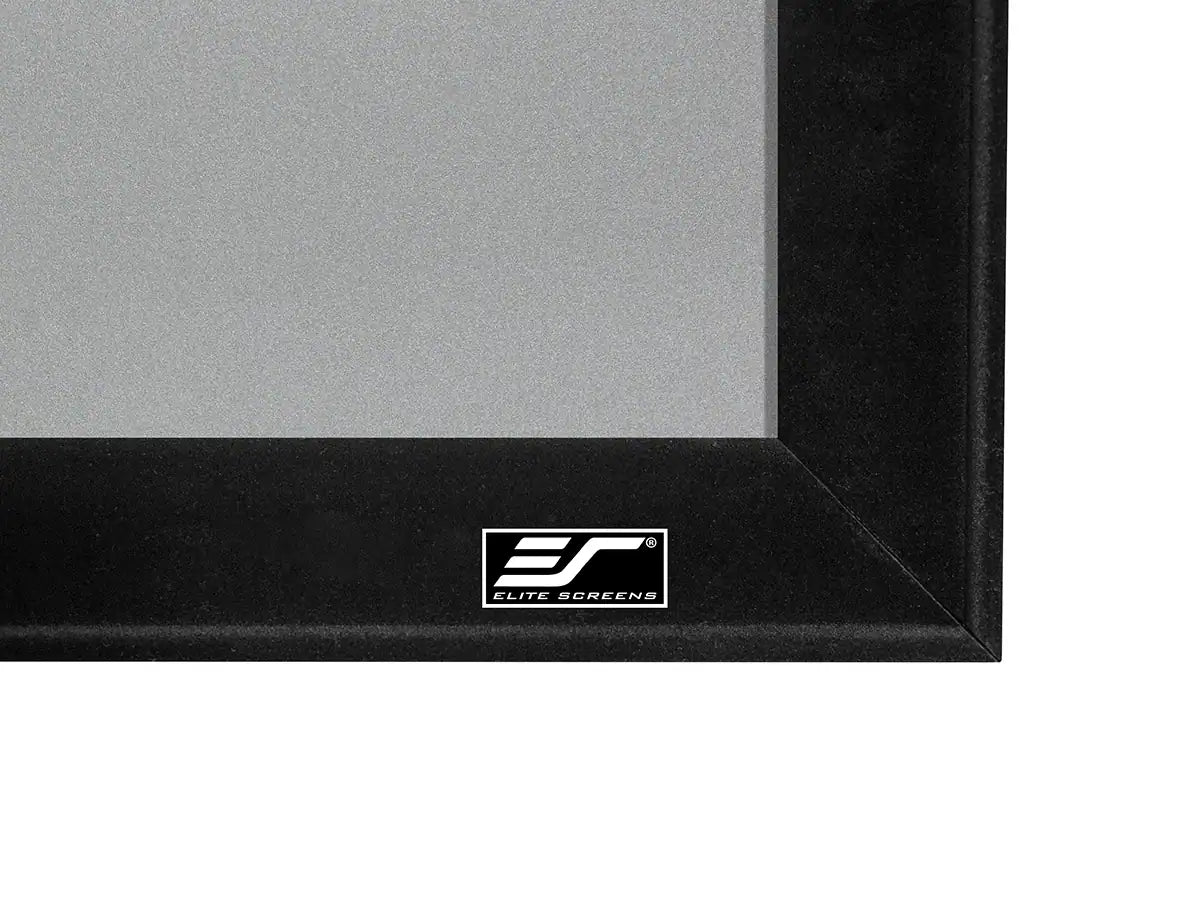 [Elite Screens] Sable Frame CineGrey 4D | ALR/CLR Velvet Covered Fixed Frame Projection Screen, 128/138/158" in 16:9 Format