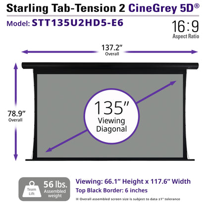 [Elite Screens] Starling Tab-Tension 2 CineGrey 5D Series
