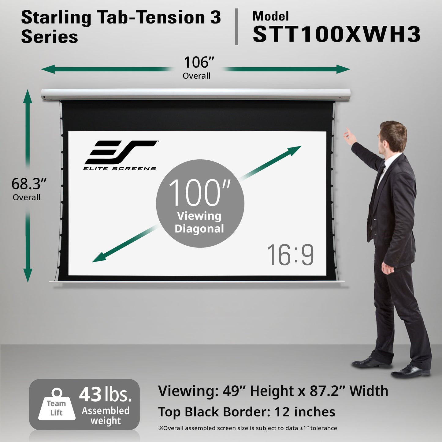 [Elite Screens] Starling Tab-Tension 3 Series