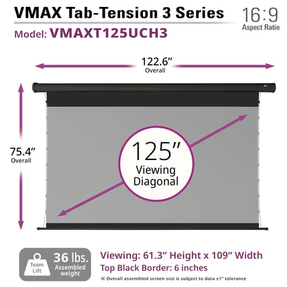 [Elite Screens] VMAX Tab-Tension 3 Series - CineGrey