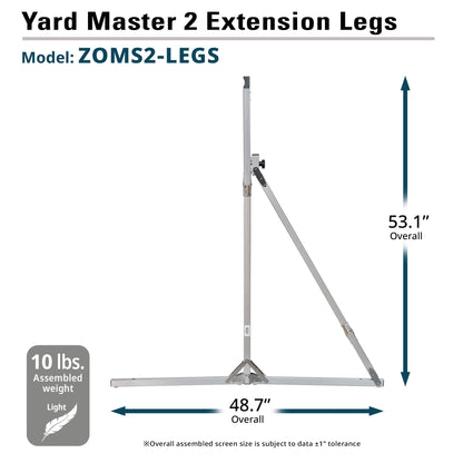 [Elite Screens] Yard Master 2 Optional EXTENSION Legs/Bars